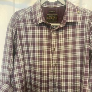 Jos A. Bank reserve plaid Long sleeve button down.
